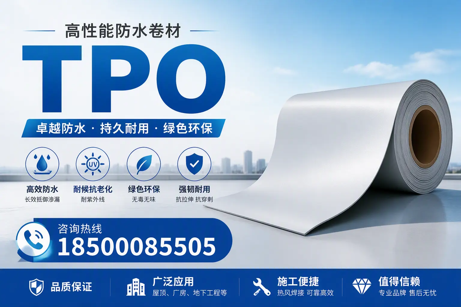 TPO材料的环保特性及其在白沙的应用
